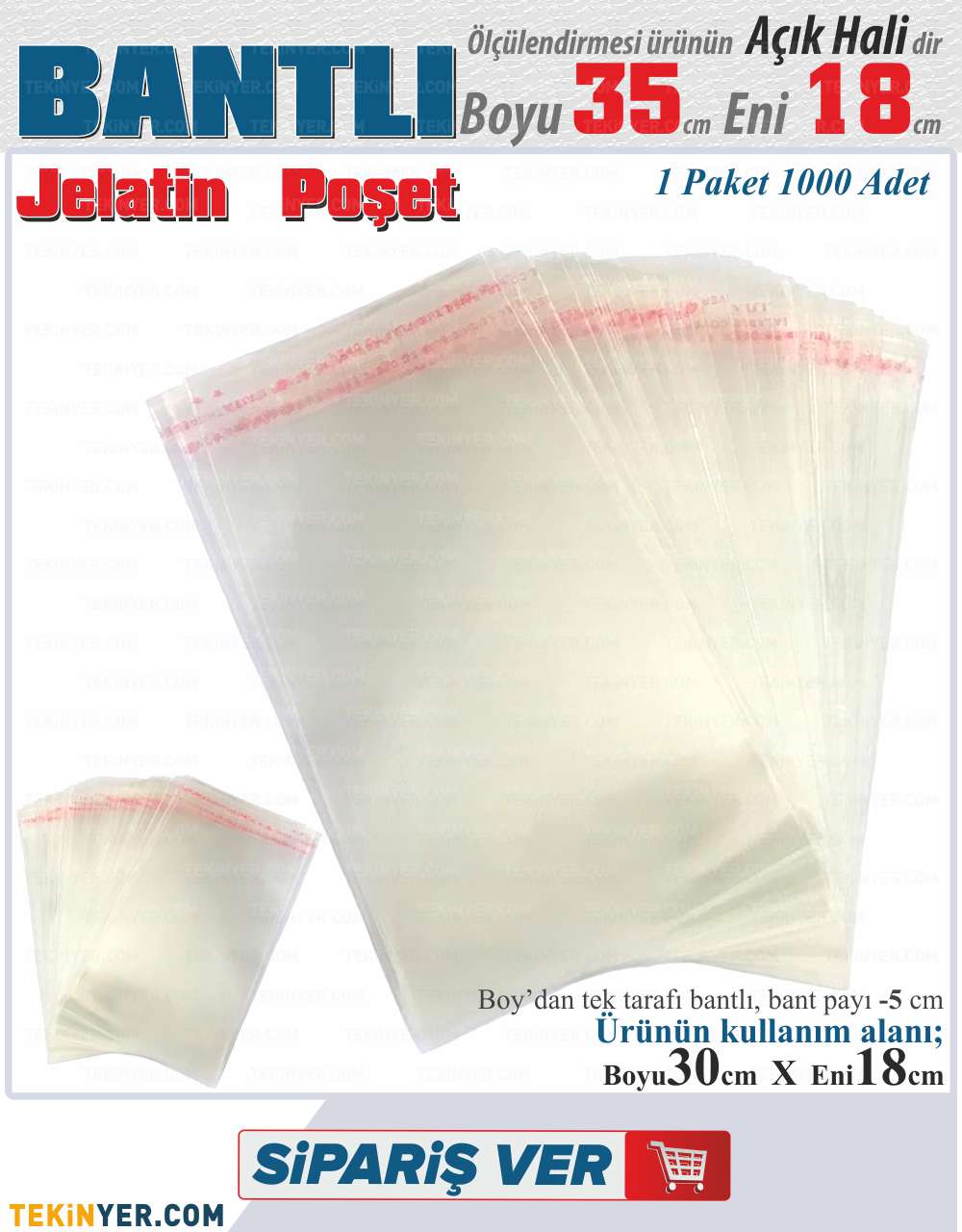 18x35 Bantlı Jelatin