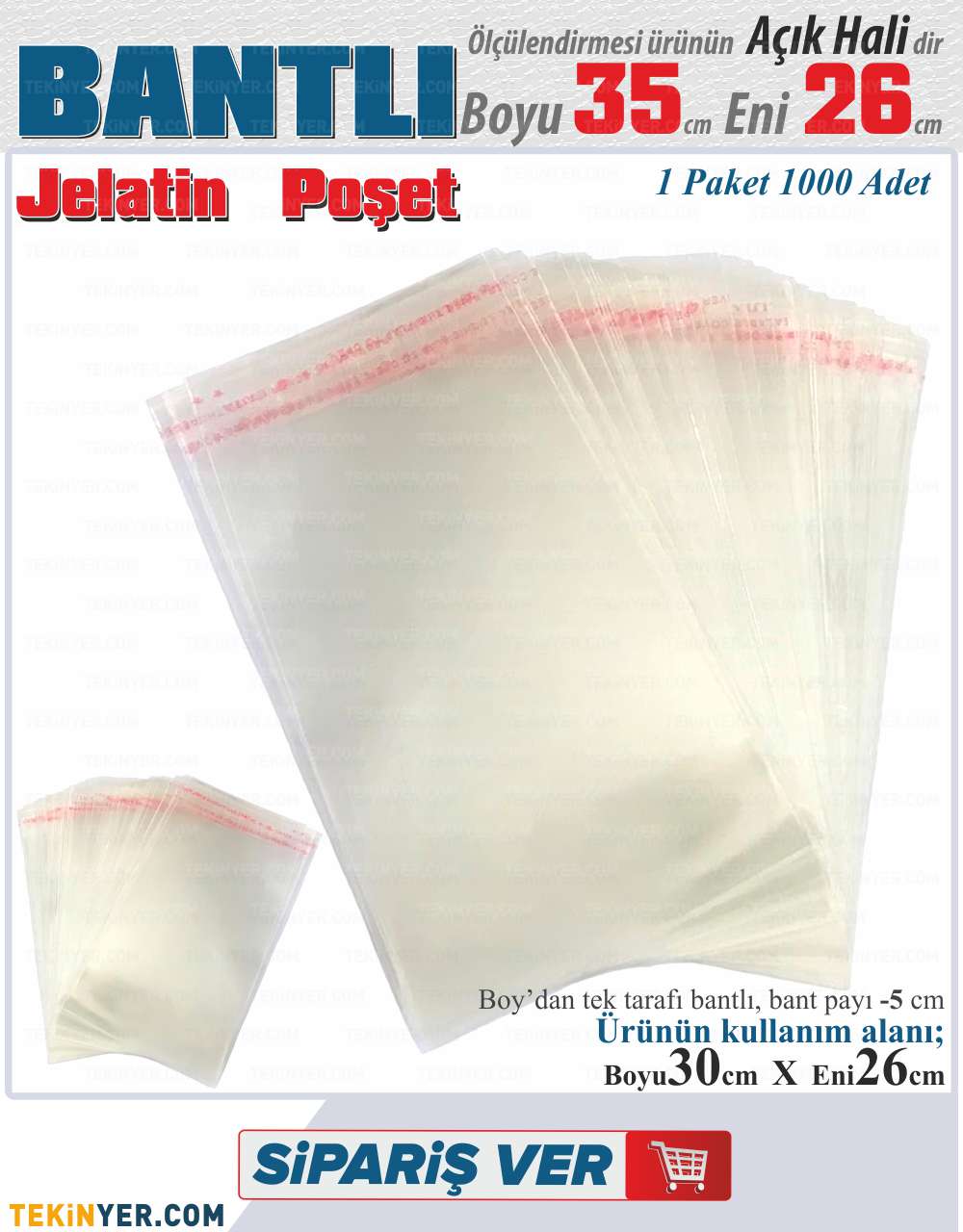 26x35 Bantlı Jelatin